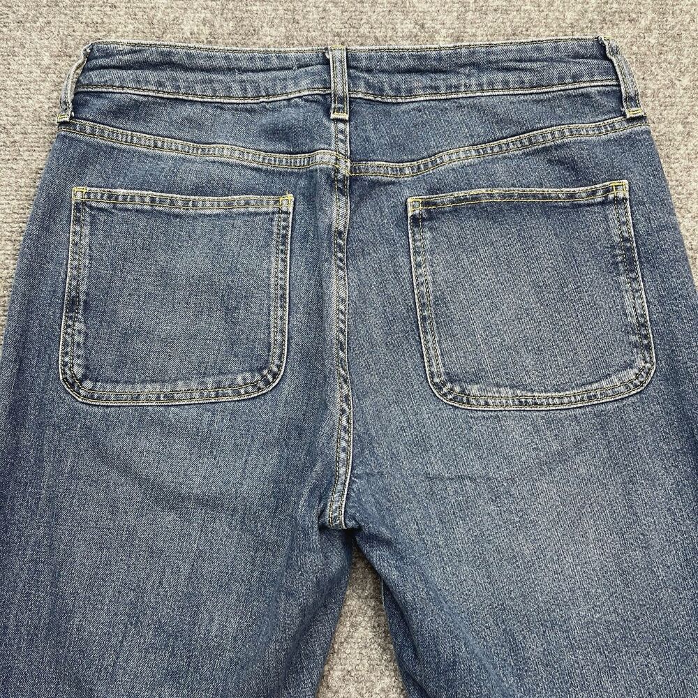 Anthropologie Pilcro Jeans Womens 30 Slim Ankle High Rise Distressed V Stitch - Picture 4 of 10